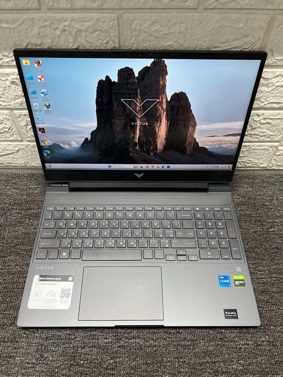 HP Victus Gaming Laptop 15/Intel Core i5-12450H/RAM:16GB DDR4/512GB SSD PCIe NVMe/Intel UHD/ NVIDIA GeForce GTX 1650 4GB GDDR6 Graphics/