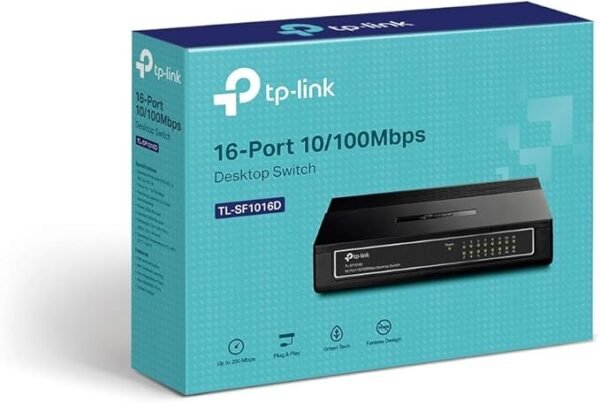 TP-LINK TL-SF1016D 16-Port 10/100Mbps Desktop - Image 4