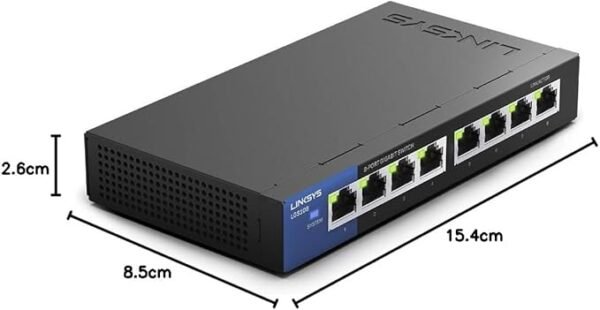 Linksys LGS108 Switch 8-Port Desktop Business Gigabit - Image 7