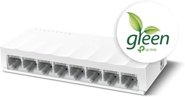 TP-LINK LS1008 Desktop Switch, 8 Ports - White - Image 2