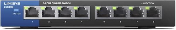 Linksys LGS108 Switch 8-Port Desktop Business Gigabit - Image 5