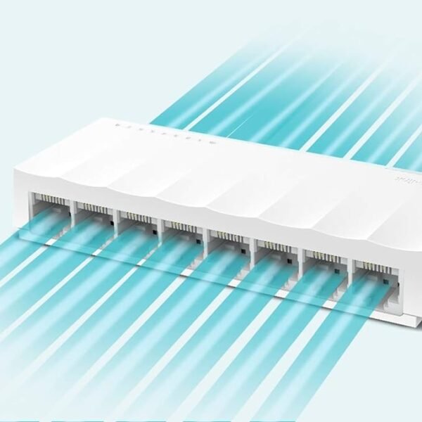 TP-LINK LS1008 Desktop Switch, 8 Ports - White - Image 4