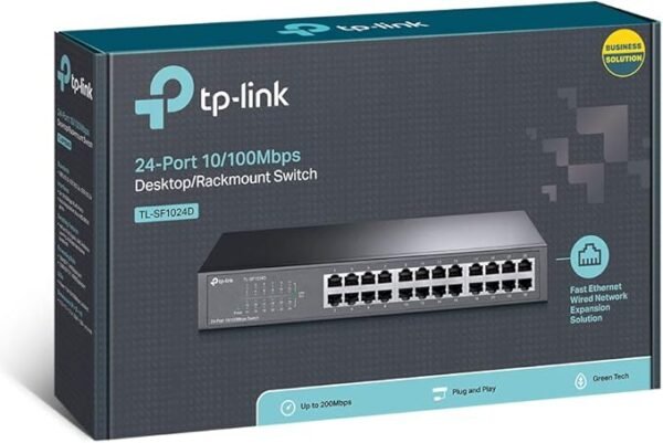 TP-Link 24-Port 10/100Mbps Switch (TL-SF1024D) - Image 4