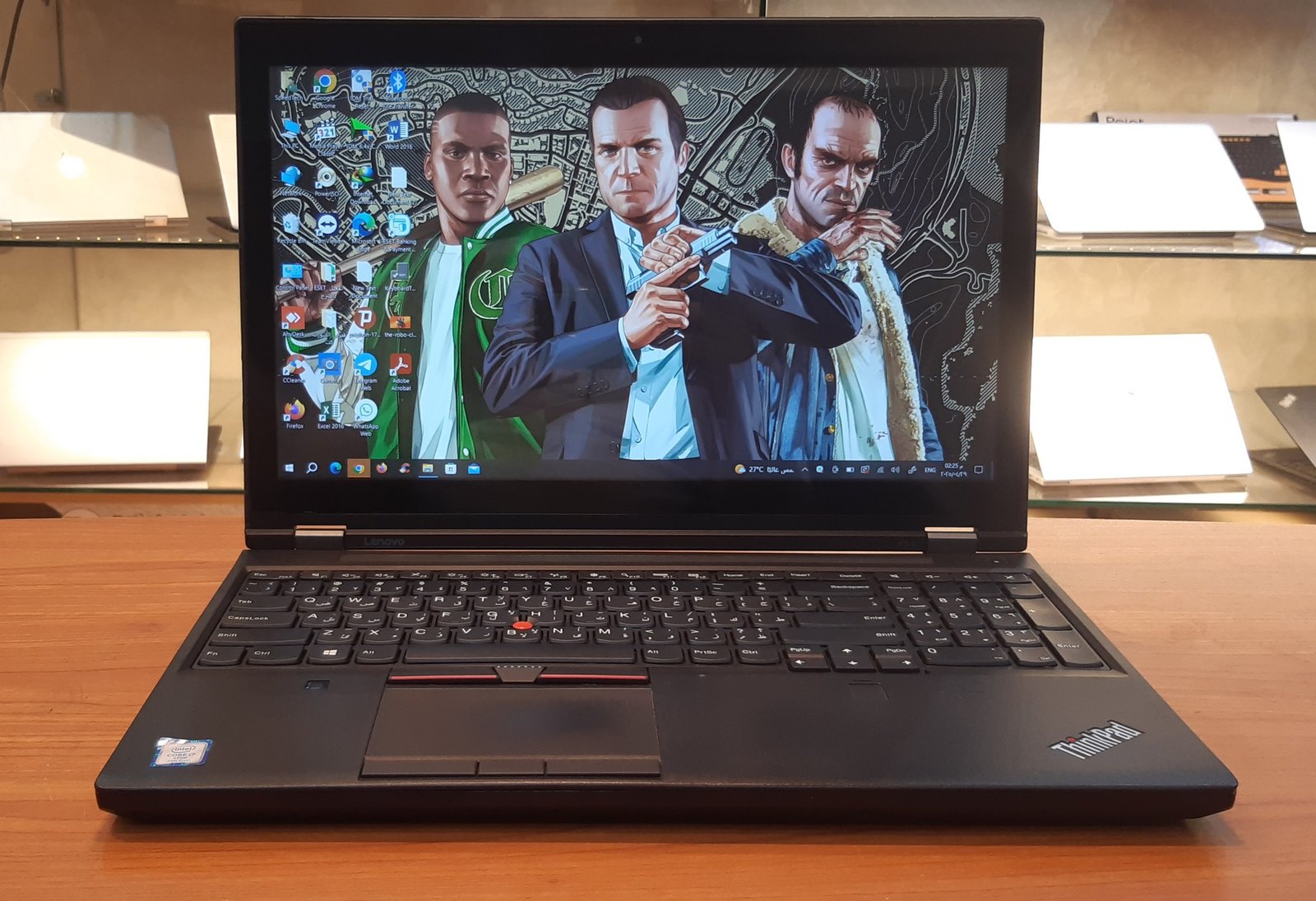 Lenovo ThinkPad P51/Intel Core I7-7820HQ ثمانى النواة/RAM- 16 GB R4/Hard Disk -256 SSD M2/vga- Nvidia Quadro M2200 4G To 12G + Intel UHD Graphics 630 To 8G/TOUCH SCREEN