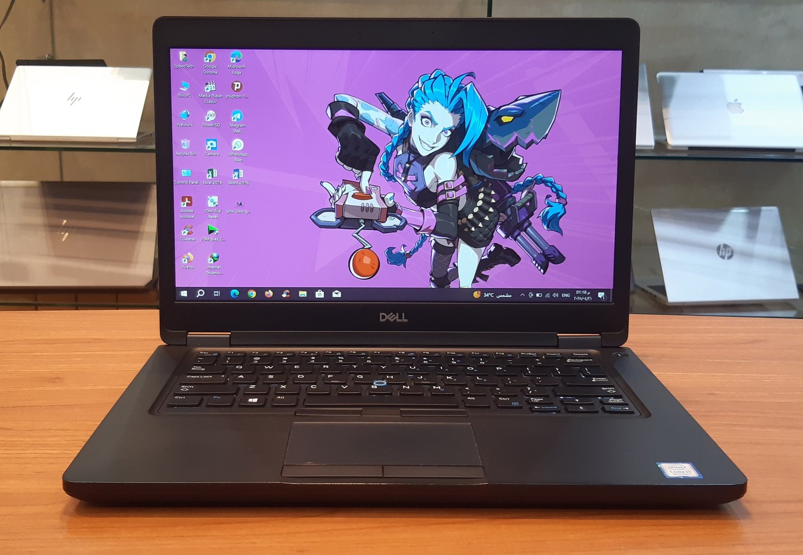 DELL Latitude 5490/Intel Core I7-8650U CORE I7 GEN8/RAM- 8 GB  R4/Hard Disk-256 SSD M.2/vga-Nvidia Geforce MX130 2G To 6G + Intel HD Graphics 620 To 4G