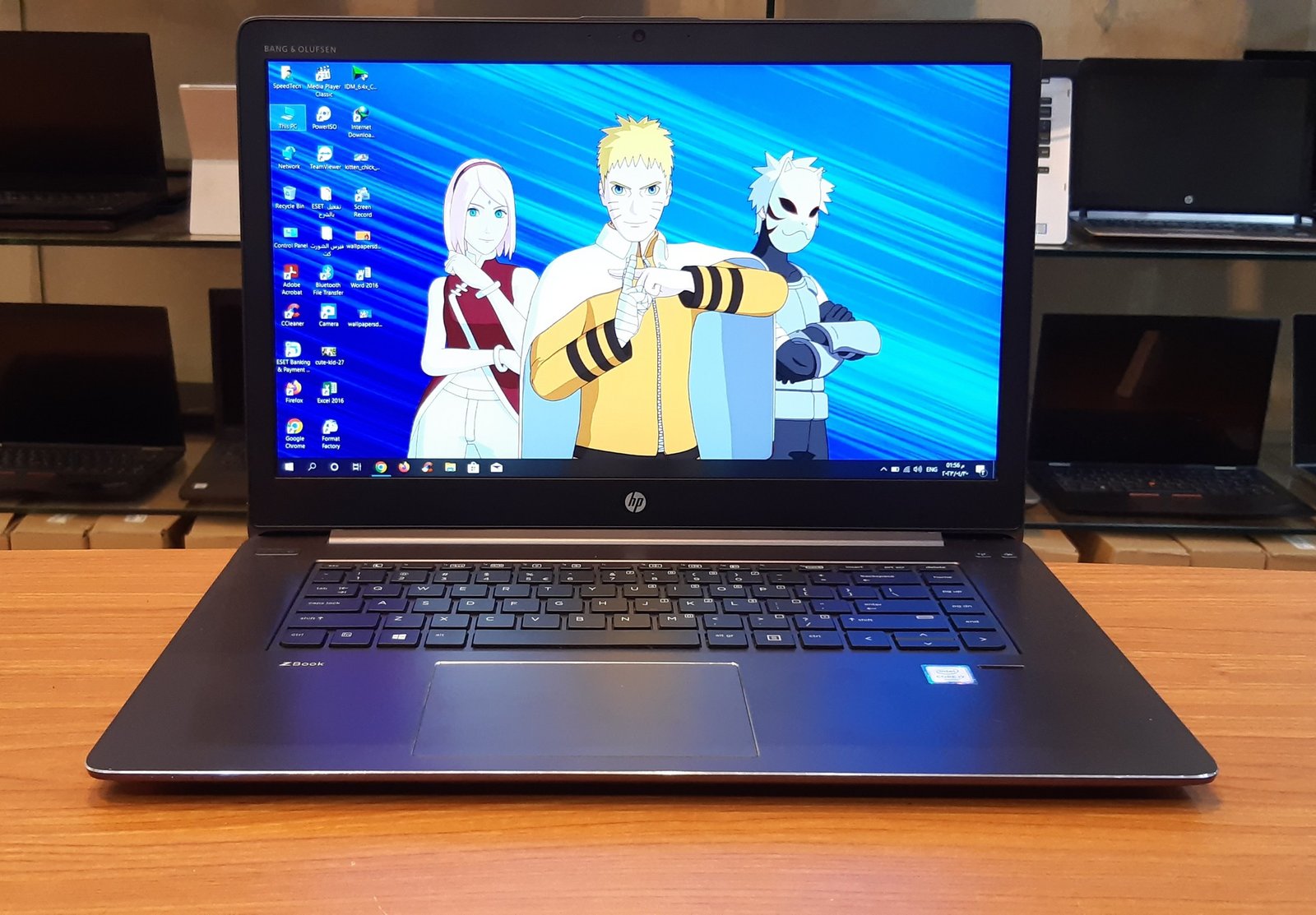 HP Zbook Studio G3 Mobile WorkStation/Intel Core i7-6820HQ Vpro  Core i7 GEN6/RAM- 16 GB R4 - 2Slots/Hard Disk - 256 SSD M2/vga-NVIDIA Quadro M1000M 4G TO 12G + Intel HD Graphics 530 To 8G
