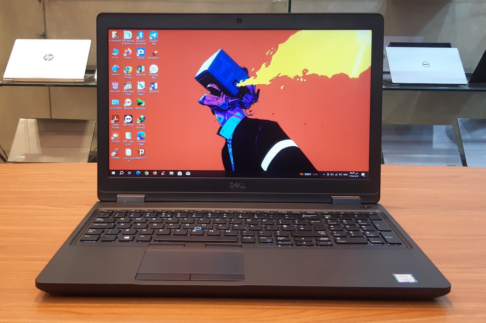 Dell Latitude 5591/Intel Core I7-8850H CORE I7 GEN8/RAM- 8 GB قابل للزيادة R4/Hard Disk - 256 SSD M.2/Nvidia Geforce MX130 2G To 6G + Intel UHD Graphics 630 To 8G